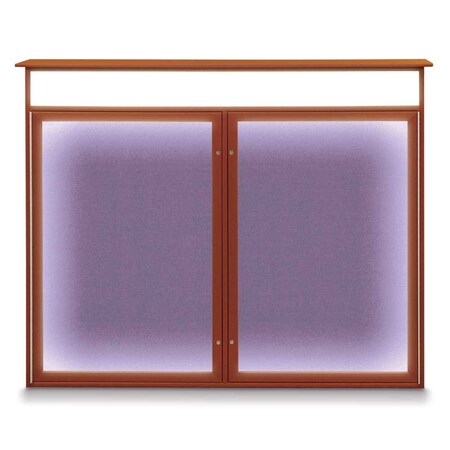 United Visual Products Open Faced Traditional Corkboard, 72x36" UV645A-BLACK-PUMICE